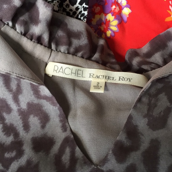 Rachel Roy Grey Snakeskin Blouse - Picture 6 of 7